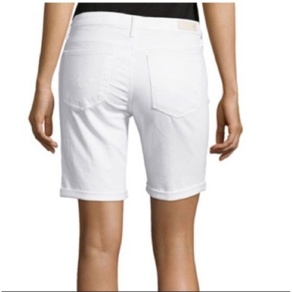 AG Brooke White Bermuda Cuffed Shorts Jeans Sz 31 - Picture 15 of 15